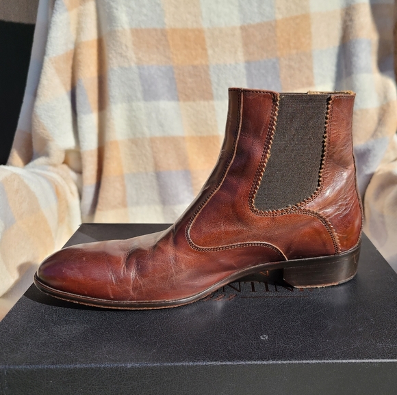 Mercanti Fiorentini Mens Wingtip Cognac Boot Size 11 Rubber Sole Two Tone In Review: The Mercanti Fiorentini Wingtip Boot main image 2
